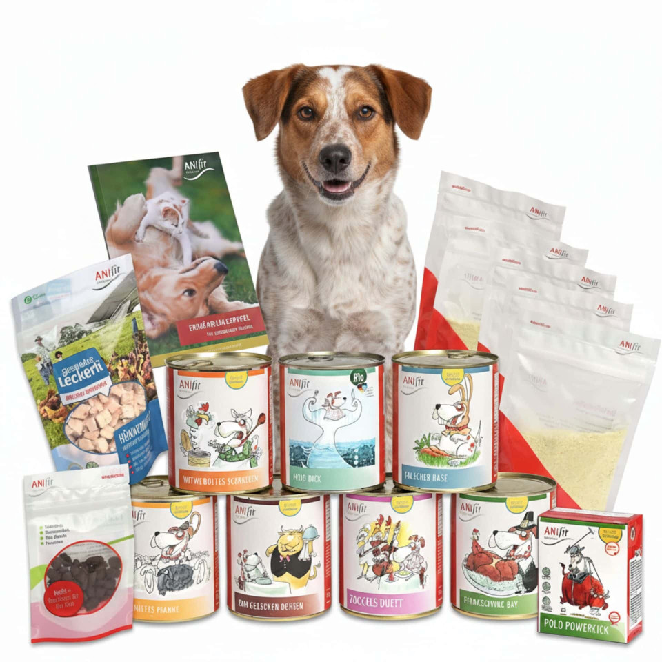 ANIfit Hunde-Schnupperpaket 810g mit verschiedenen Nassfutter-Sorten